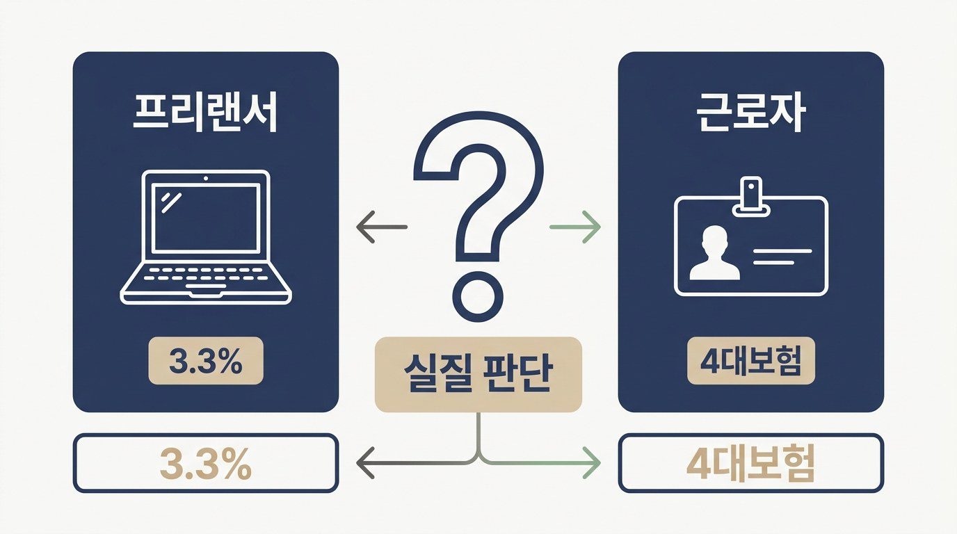 프리랜서 근로자 구분법 1