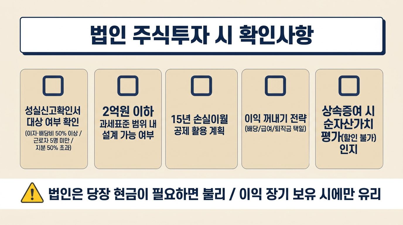 법인 주식투자 3